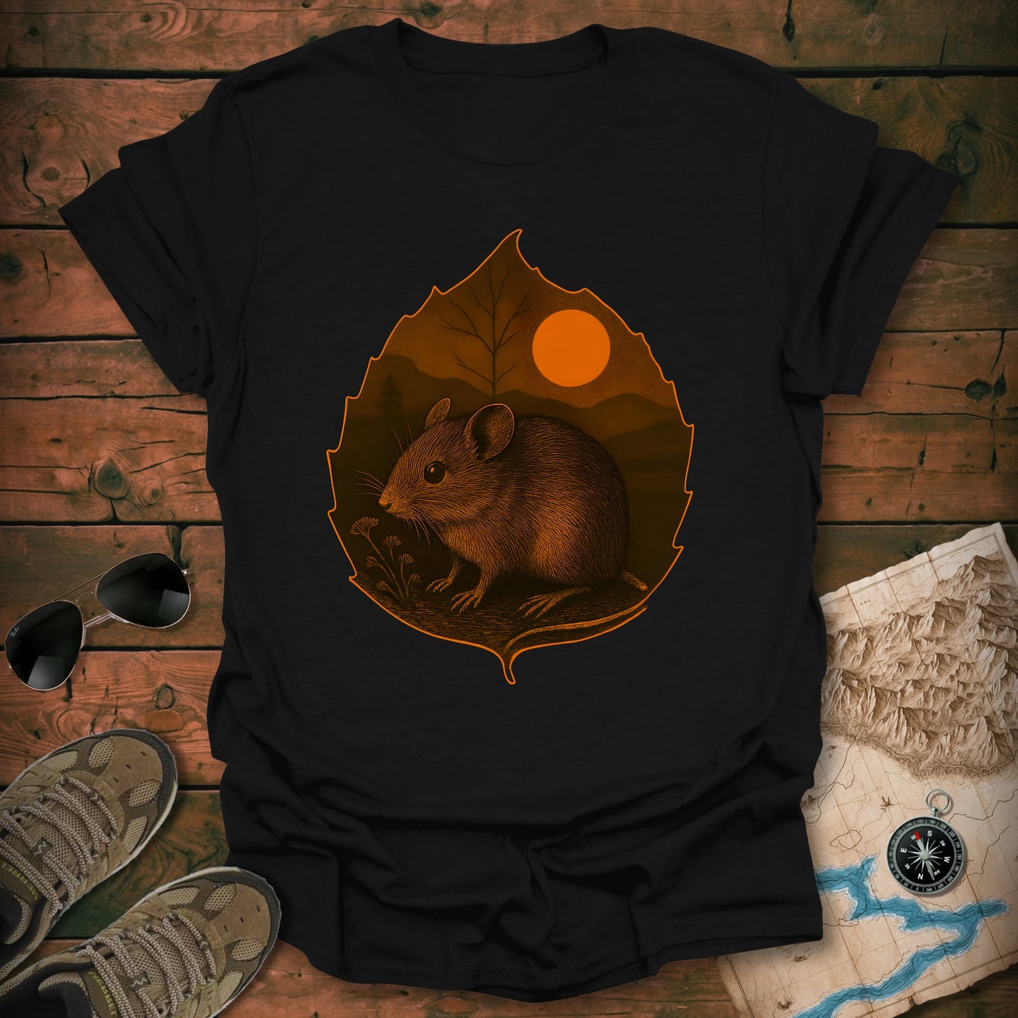 Leaf Frame Mouse T-Shirt