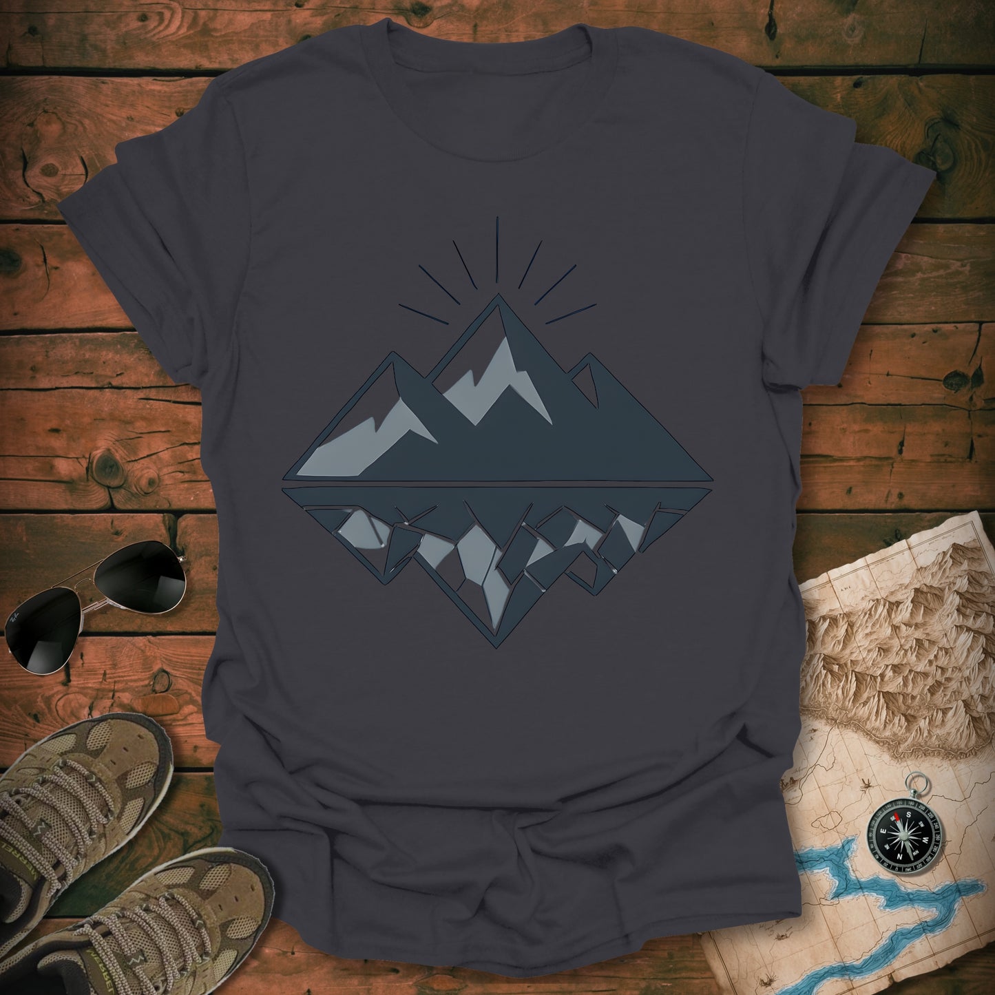 Geo Mountain Night T-Shirt