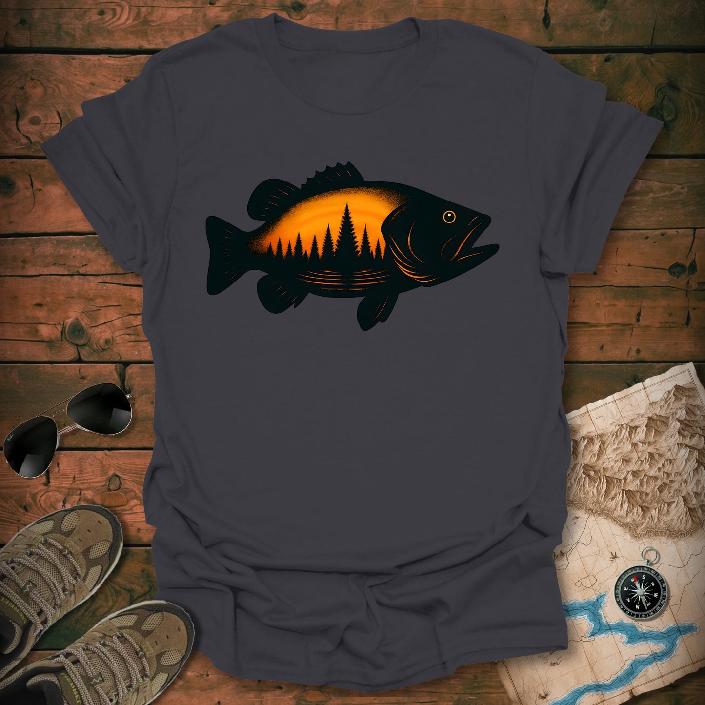 Bass Tree Silhouette T-Shirt