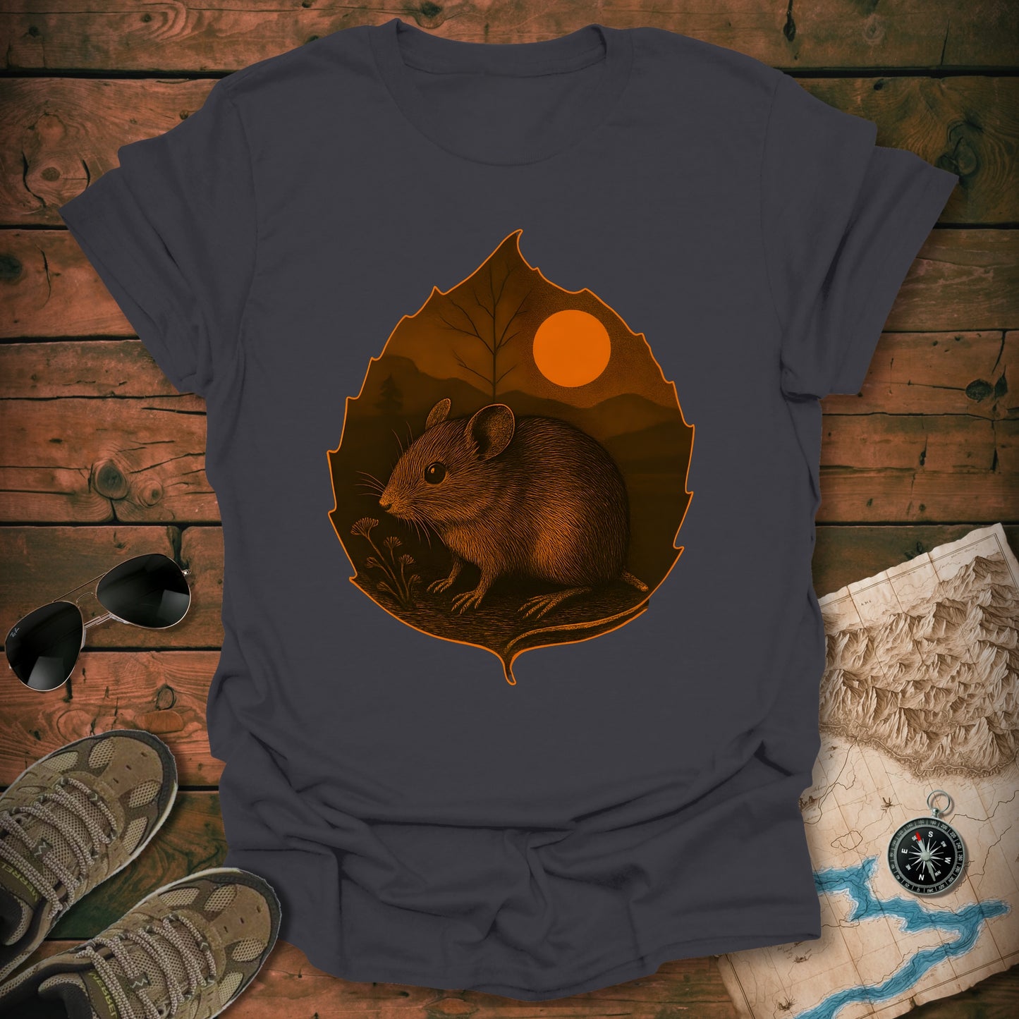Leaf Frame Mouse T-Shirt