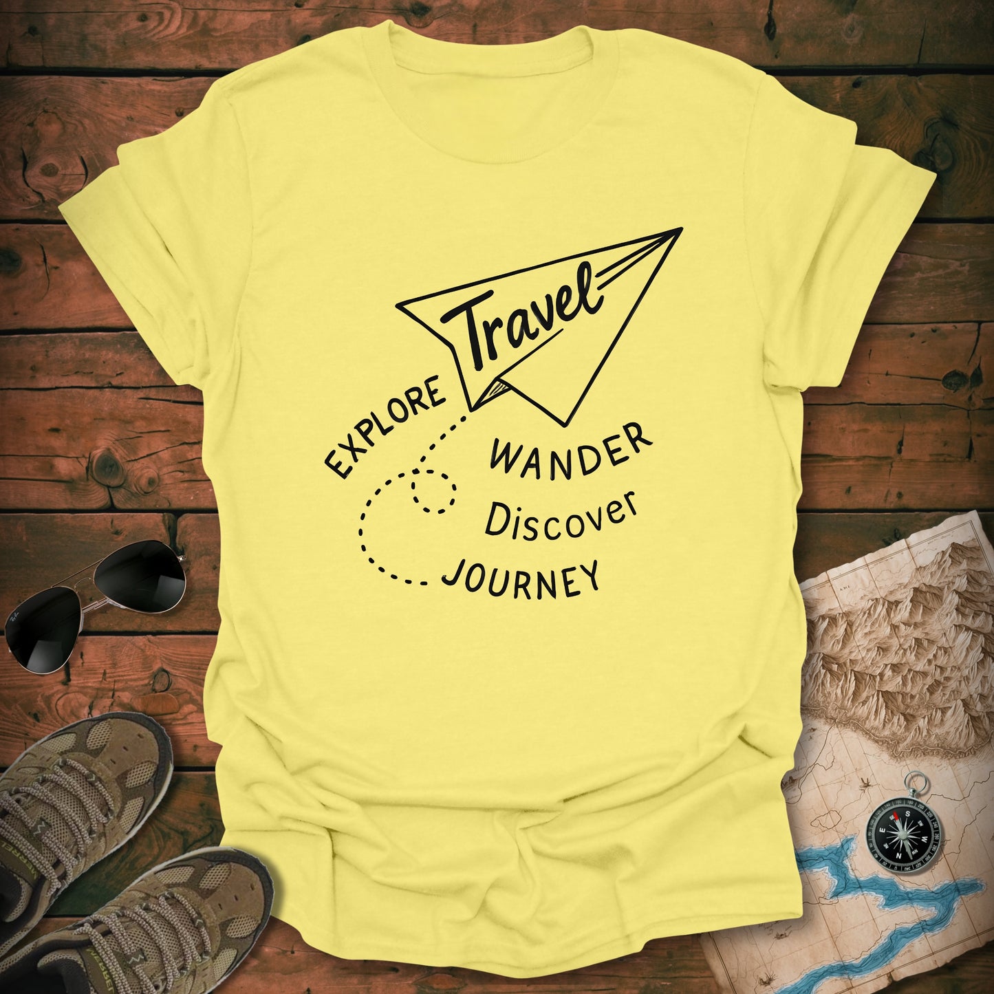Whimsical Paper Airplane T-Shirt