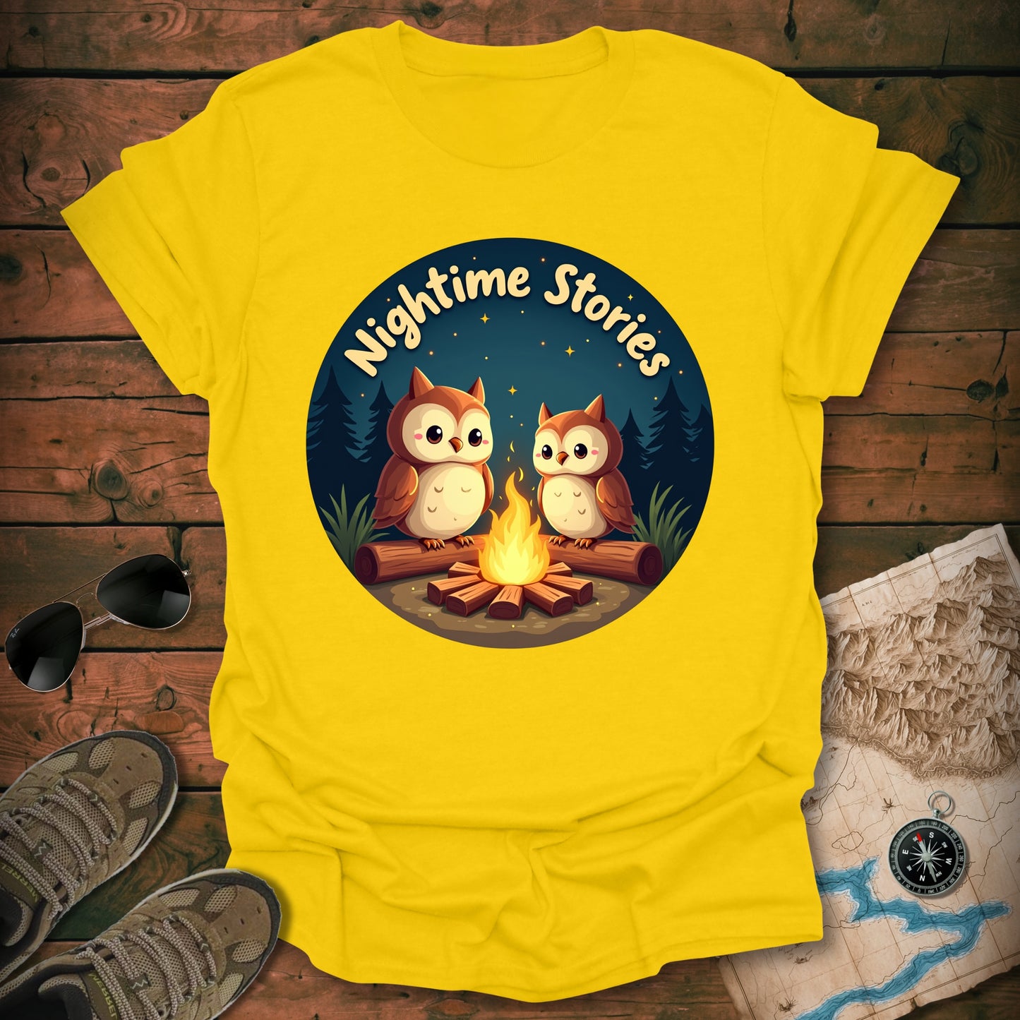 Owls Campfire T-Shirt