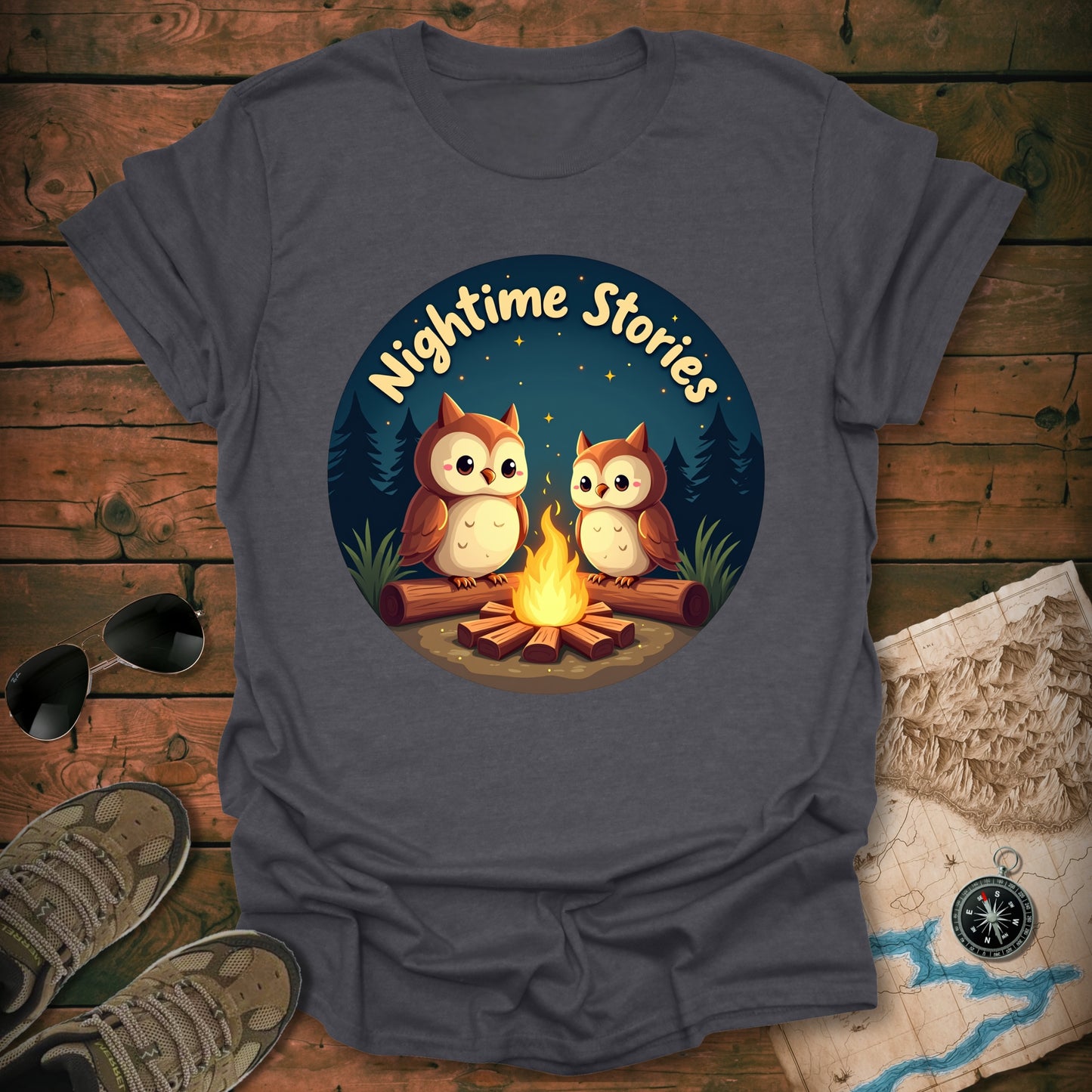 Owls Campfire T-Shirt