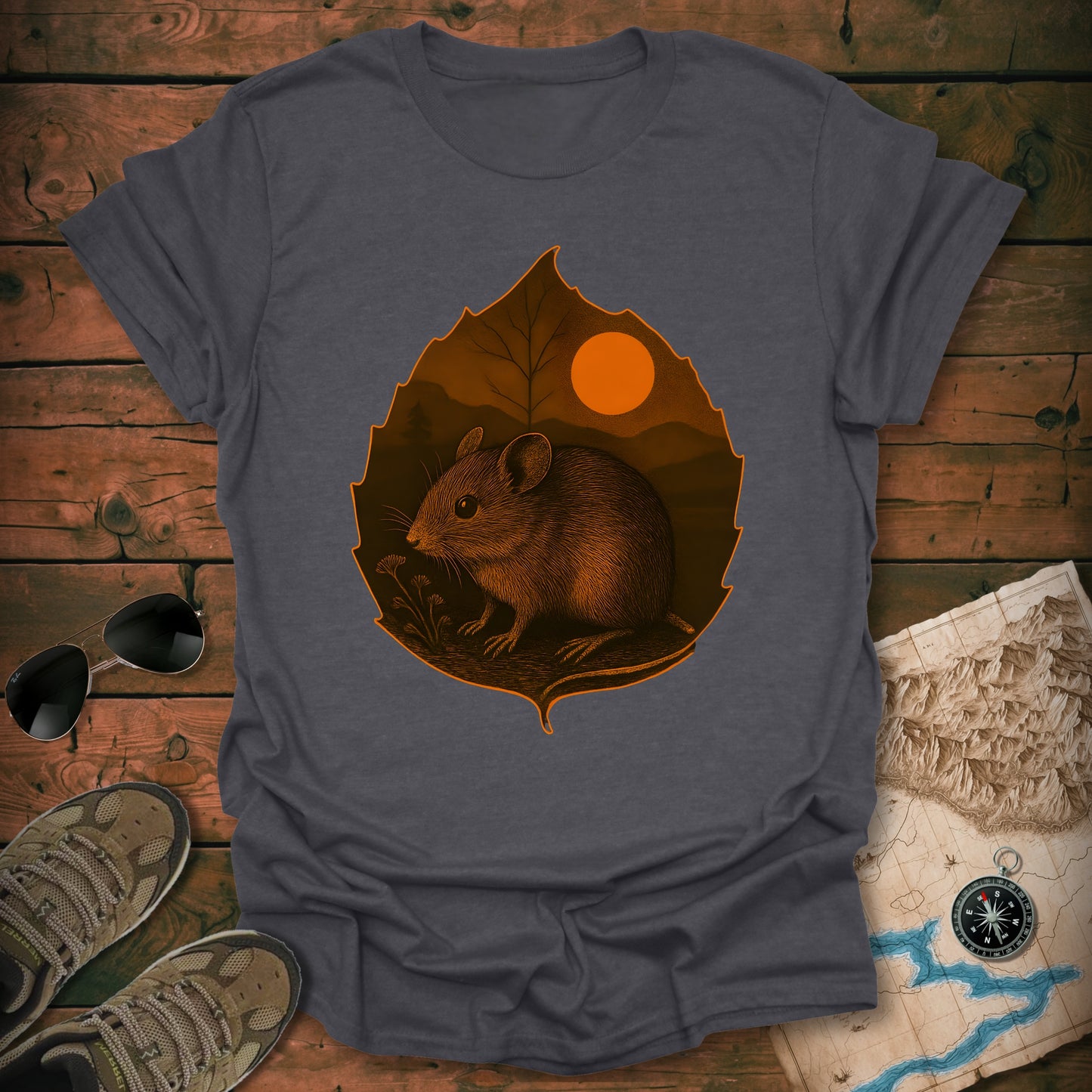 Leaf Frame Mouse T-Shirt