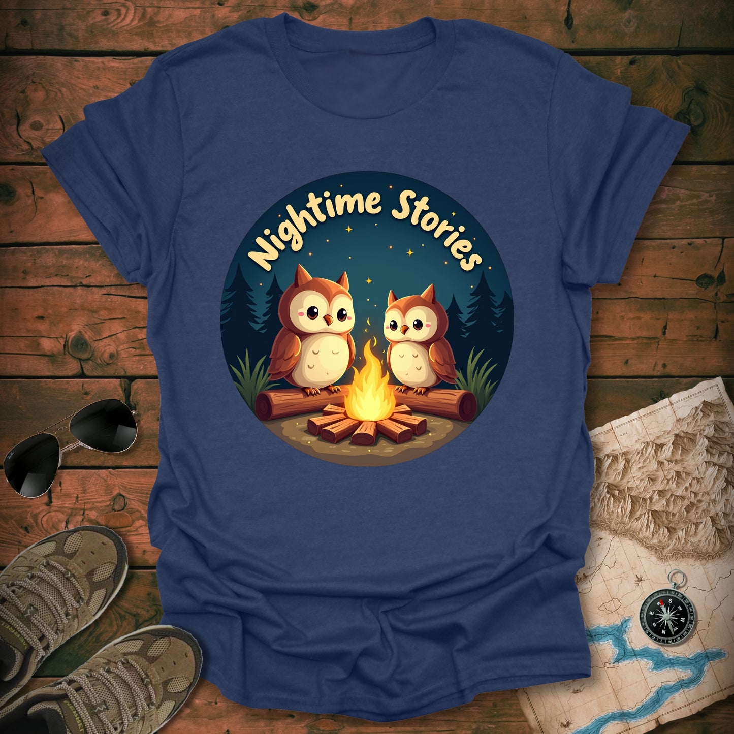 Owls Campfire T-Shirt