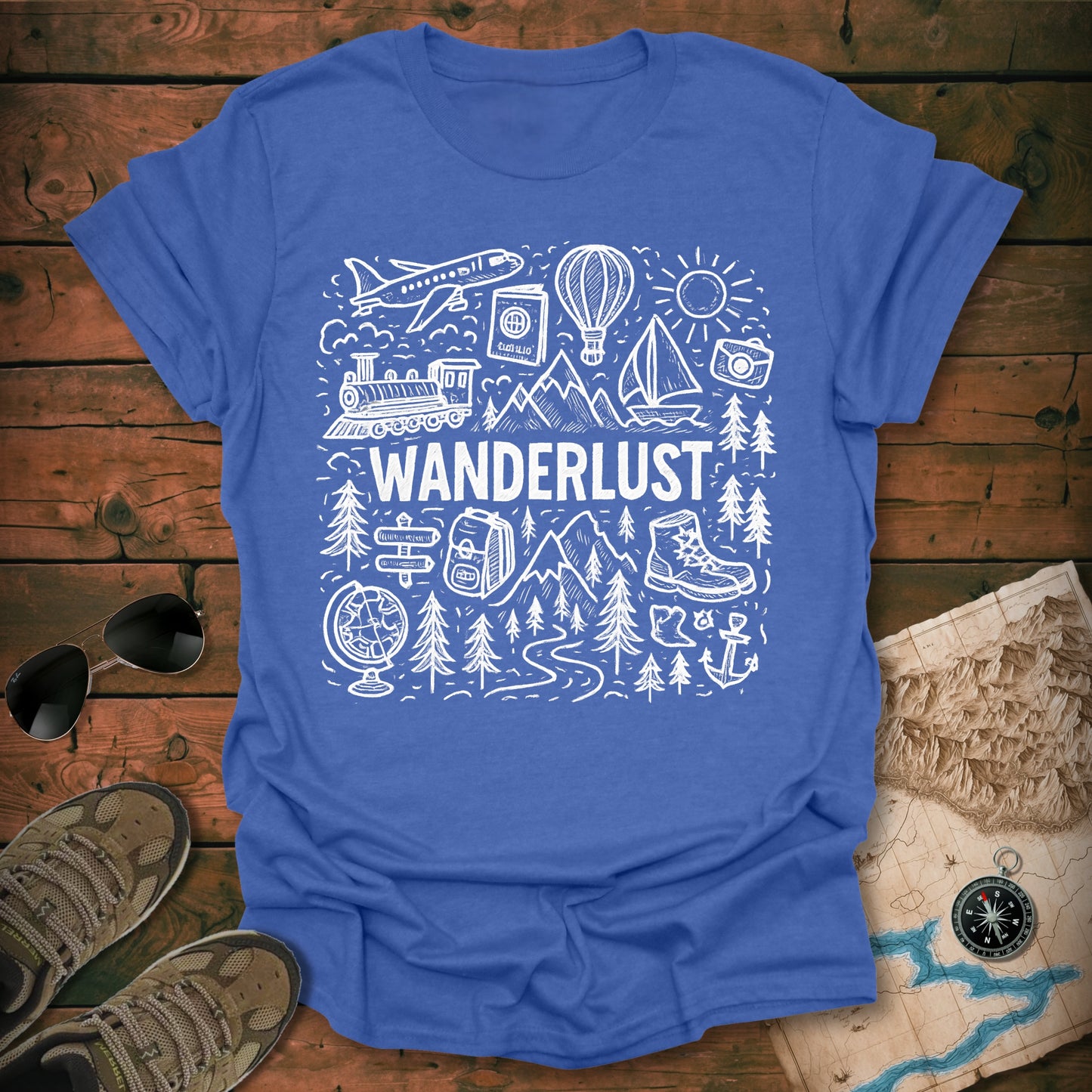 Wanderlust Map T-Shirt