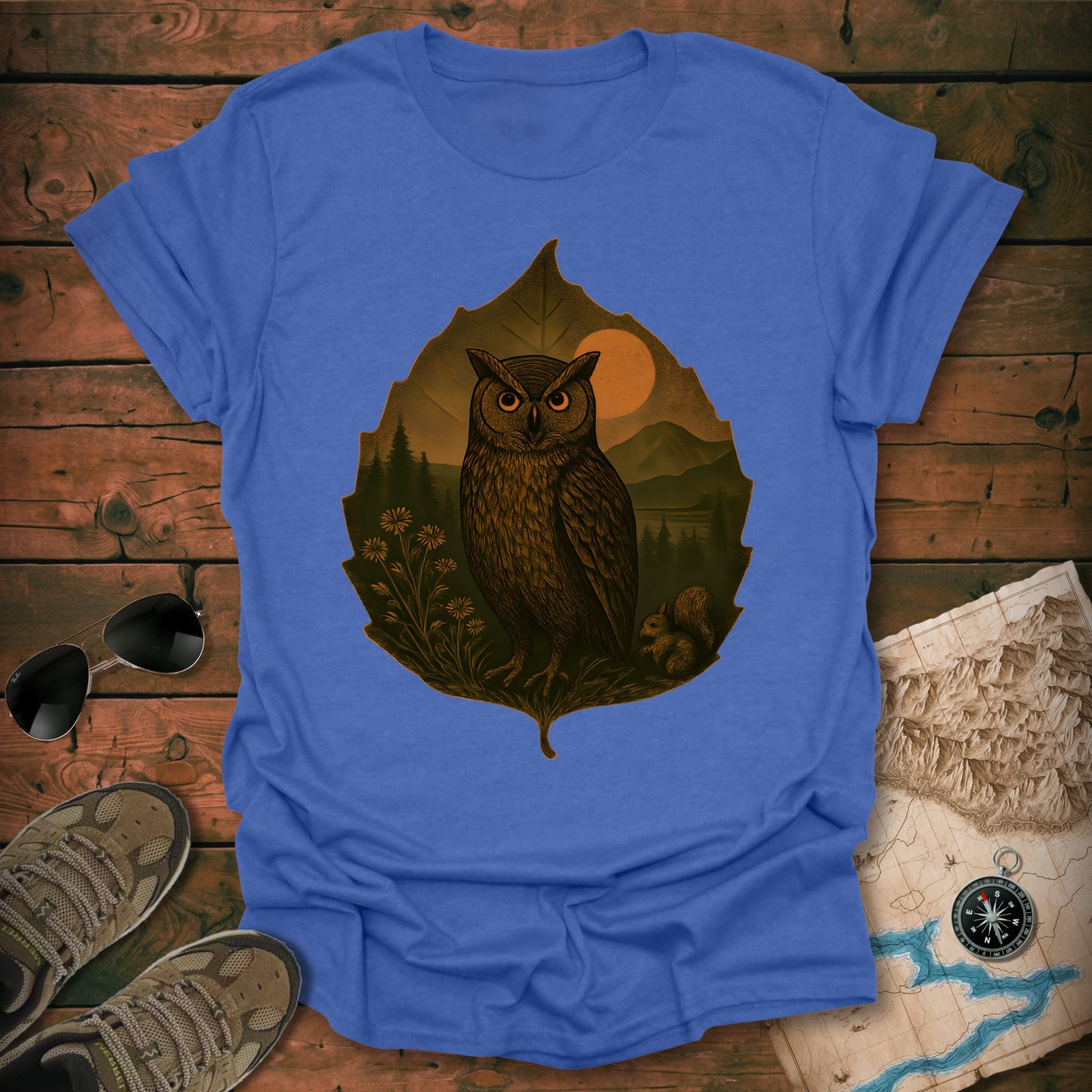 Owls Leaf T-Shirt
