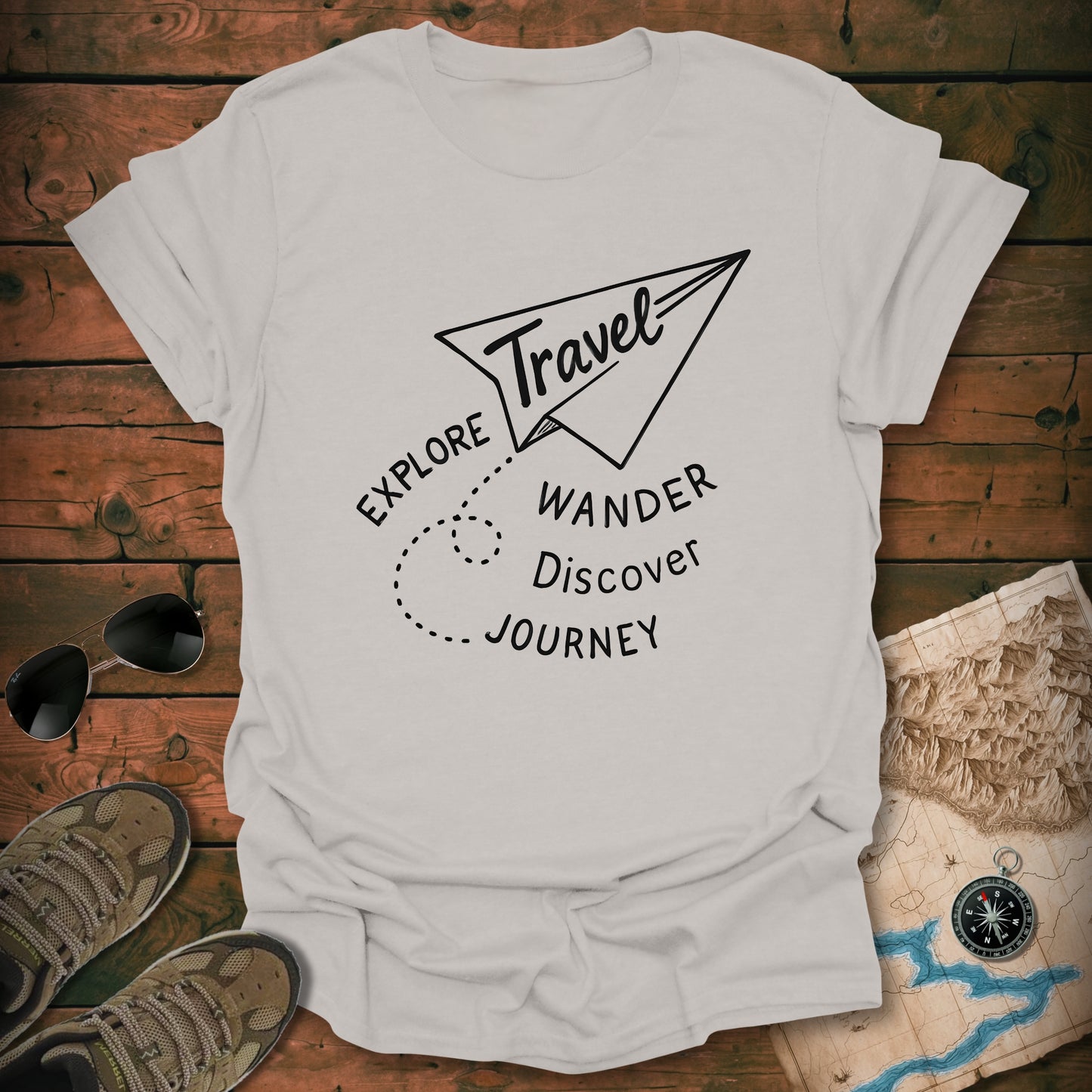 Whimsical Paper Airplane T-Shirt