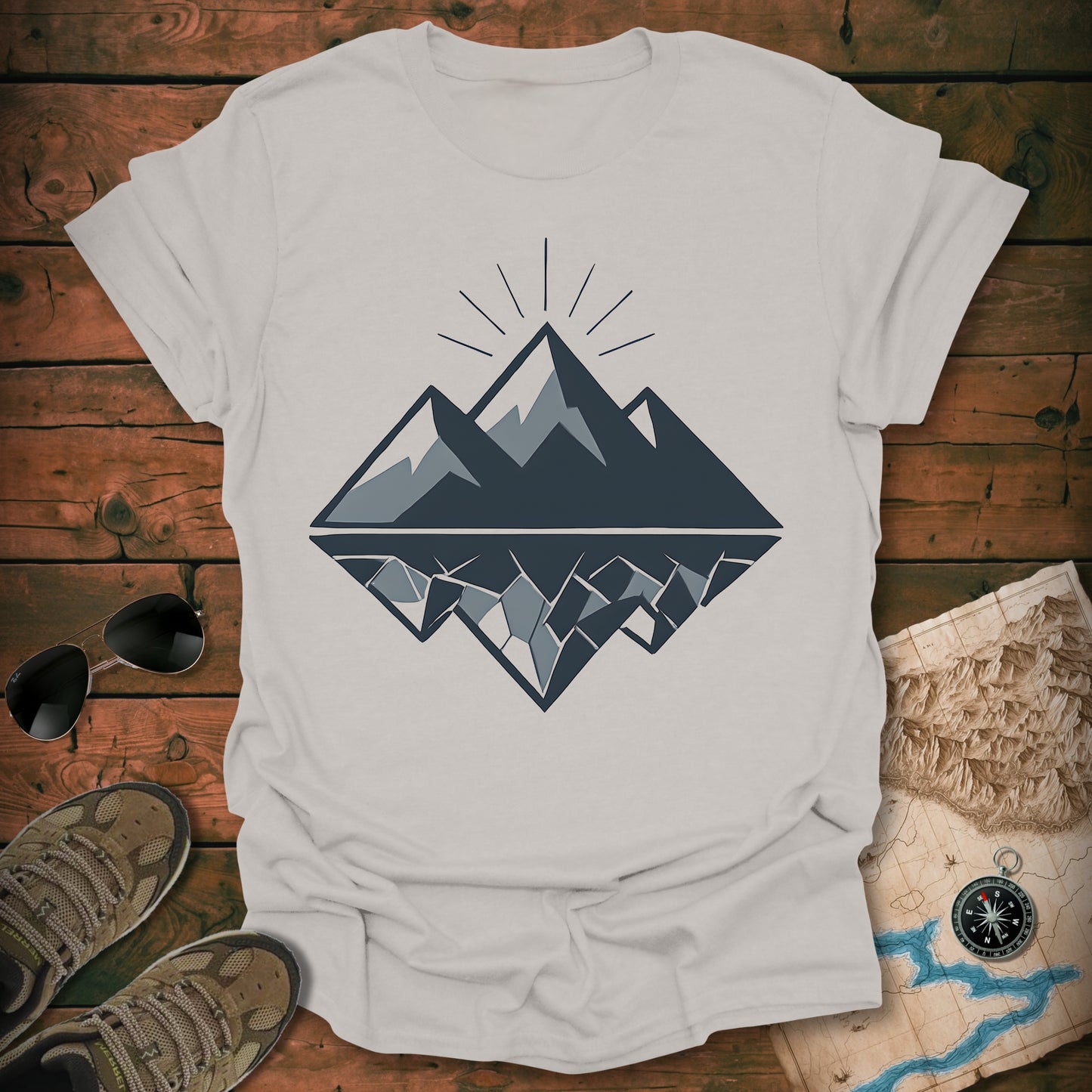 Geo Mountain Night T-Shirt