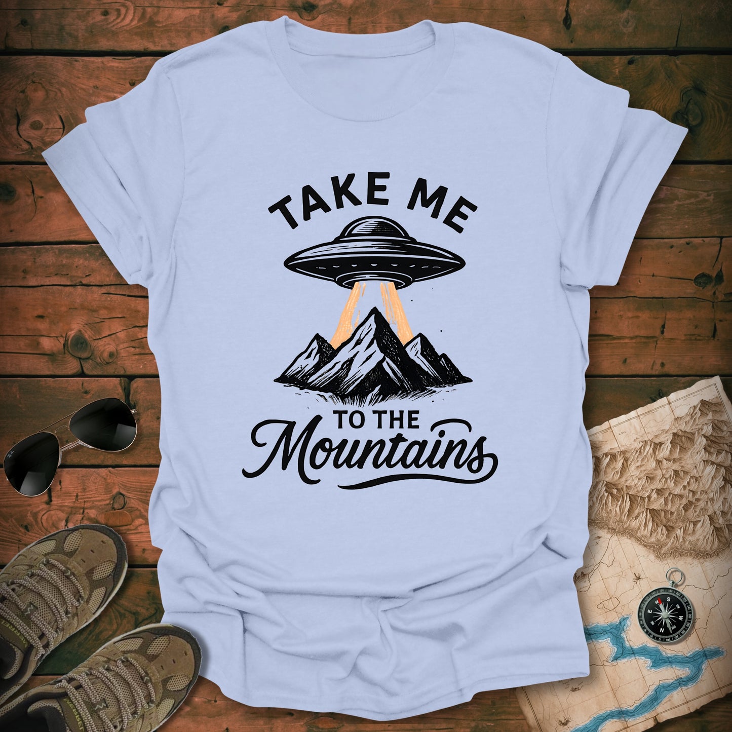 UFO Beam Lights T-Shirt
