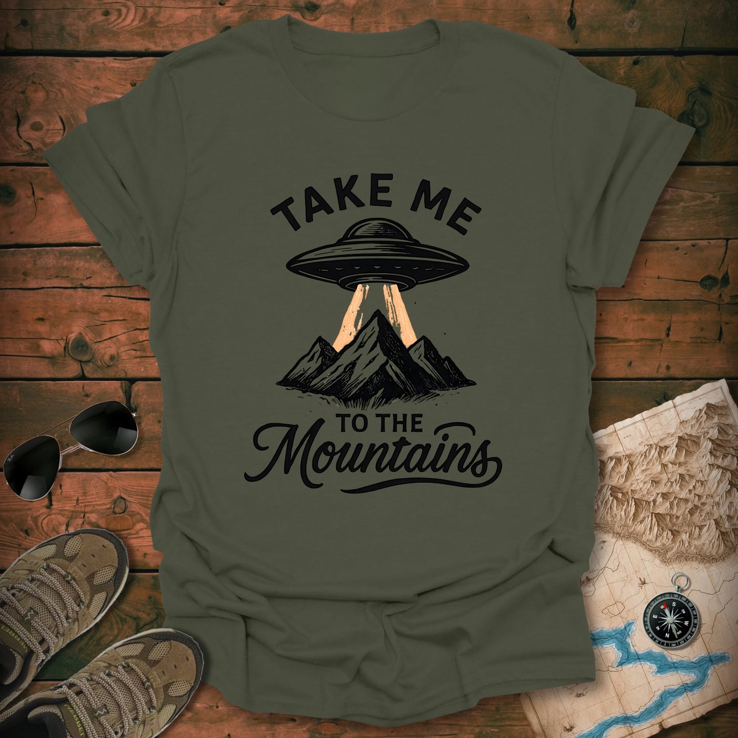 UFO Beam Lights T-Shirt