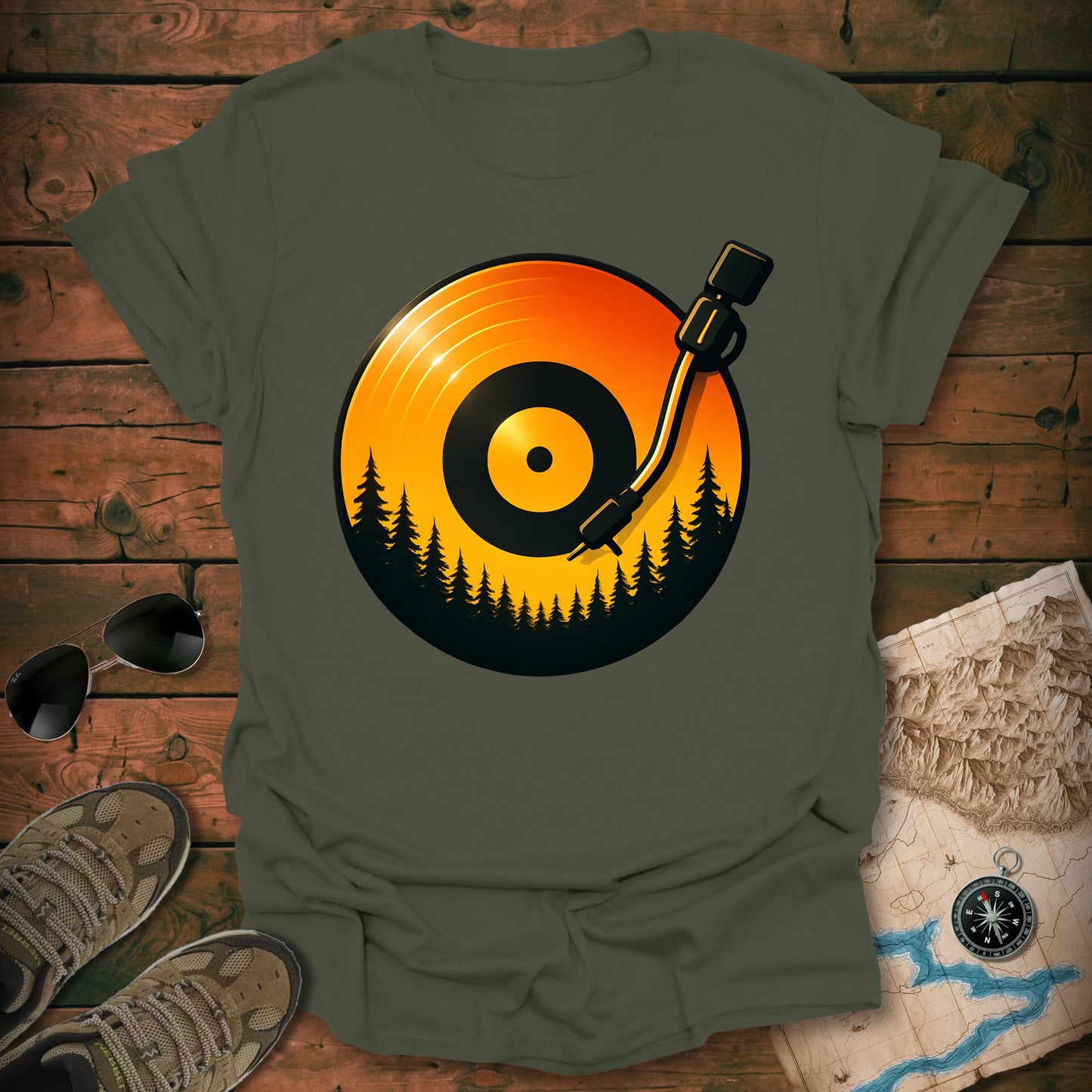 Sunset Vinyl T-Shirt
