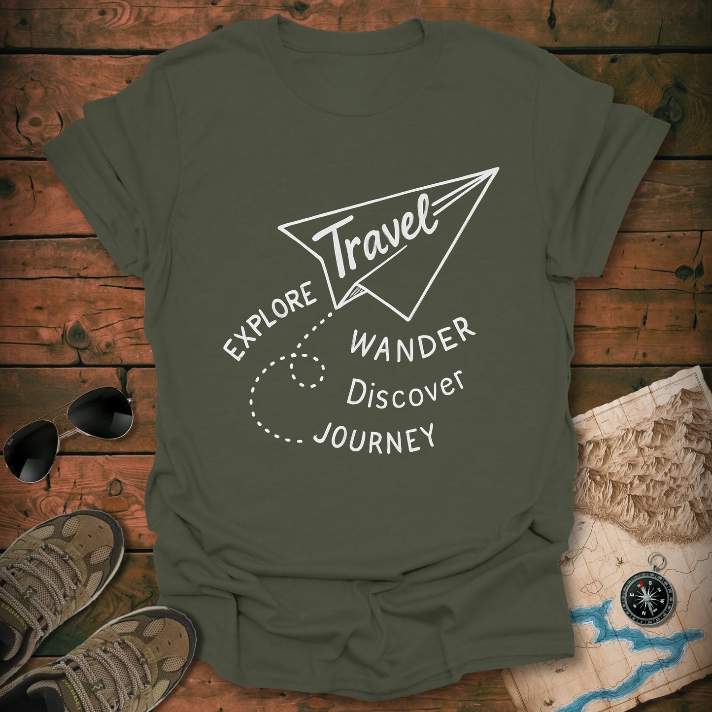 Whimsical Paper Airplane T-Shirt