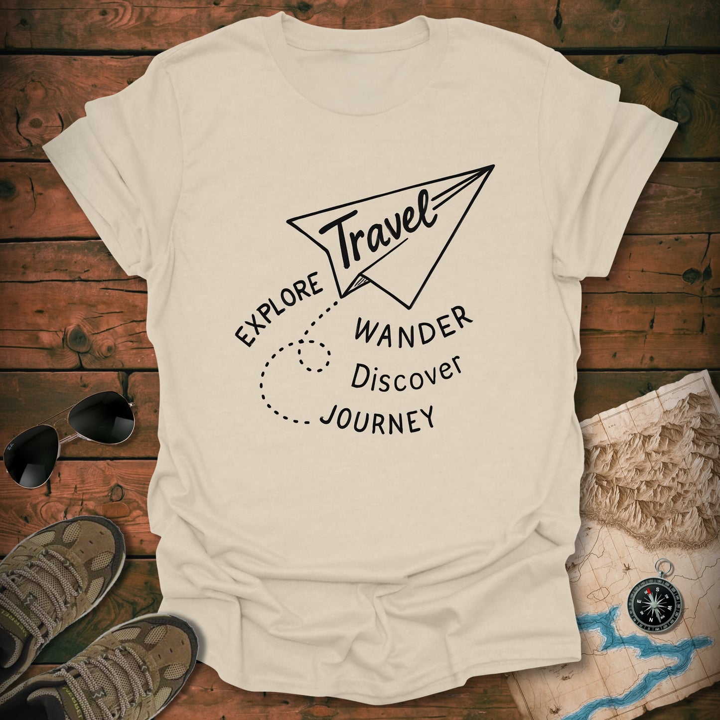 Whimsical Paper Airplane T-Shirt
