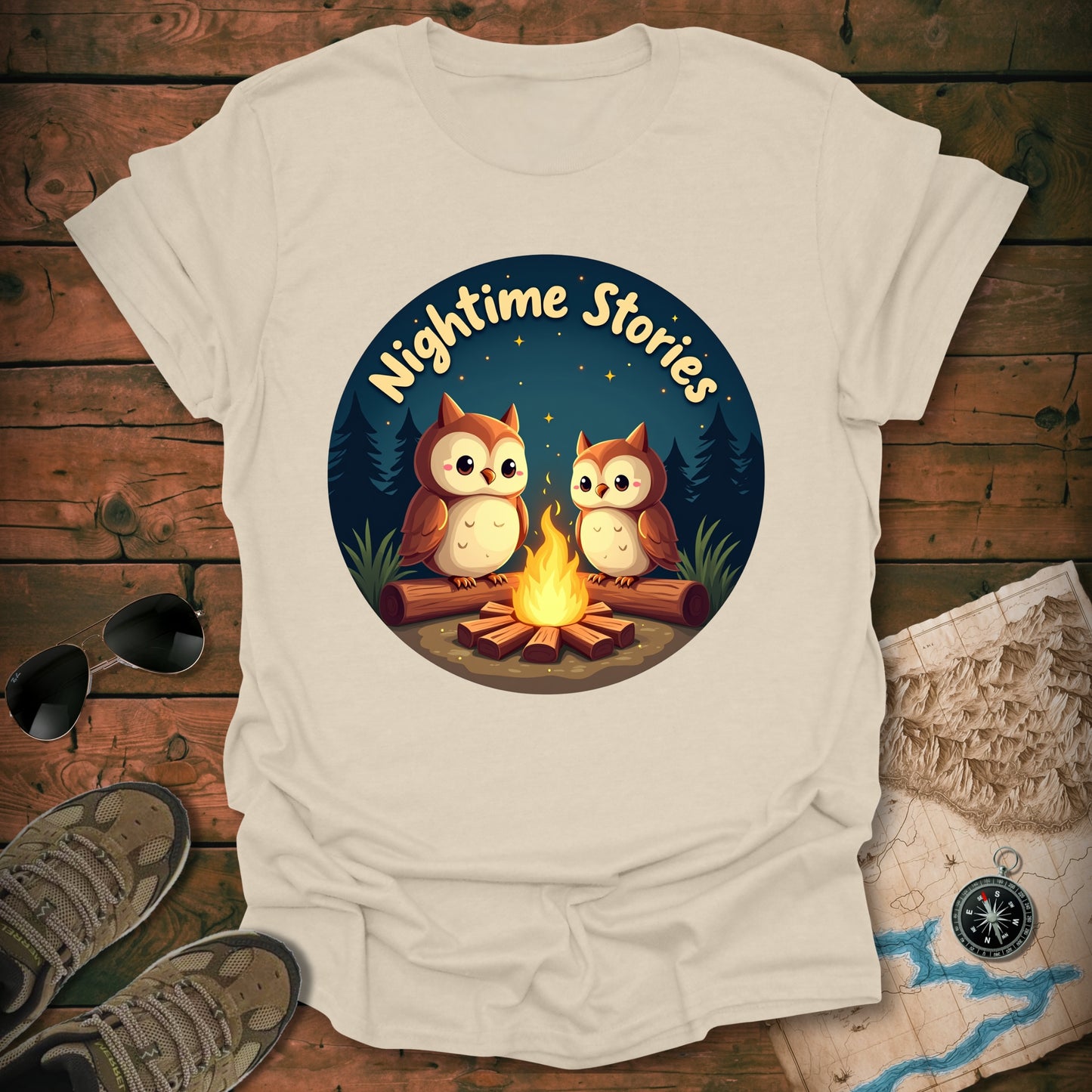 Owls Campfire T-Shirt