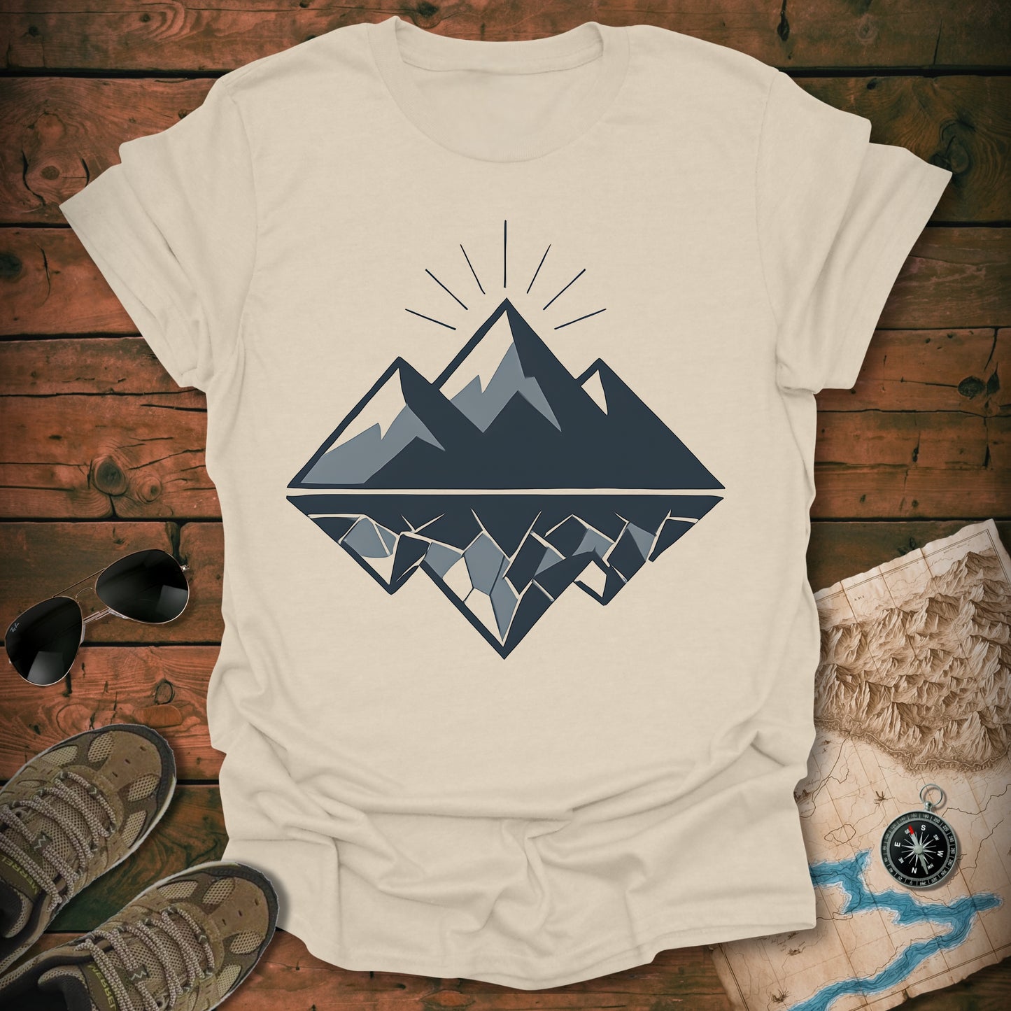 Geo Mountain Night T-Shirt