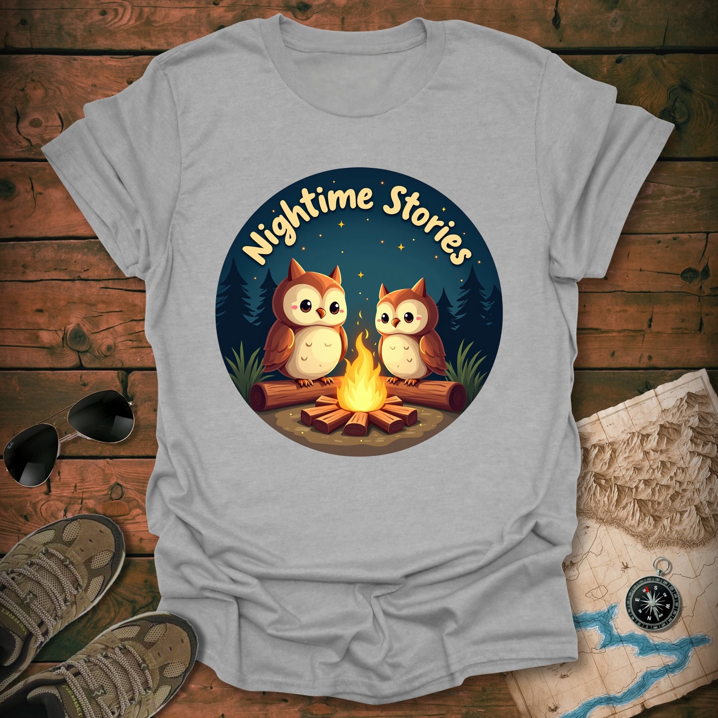 Owls Campfire T-Shirt