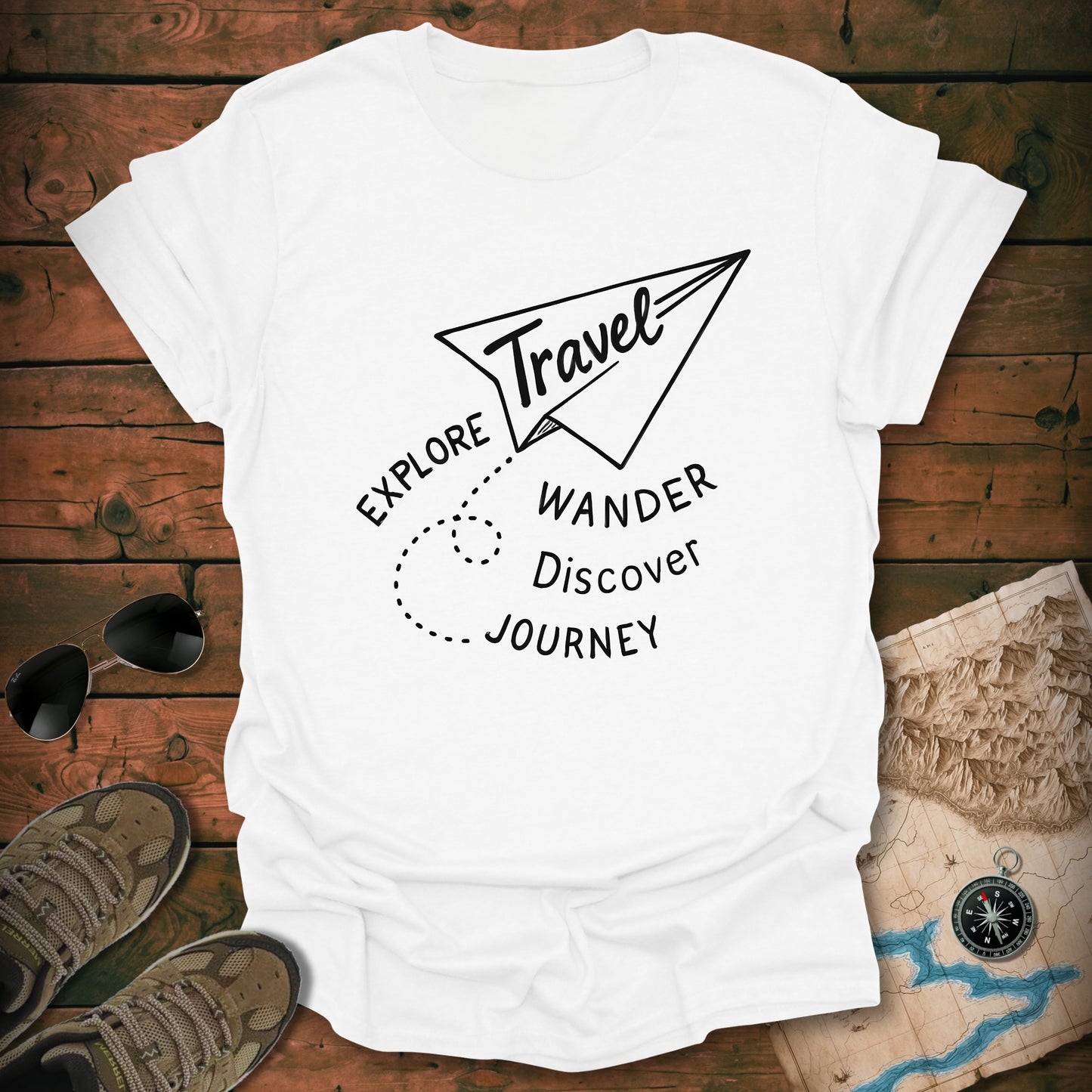 Whimsical Paper Airplane T-Shirt