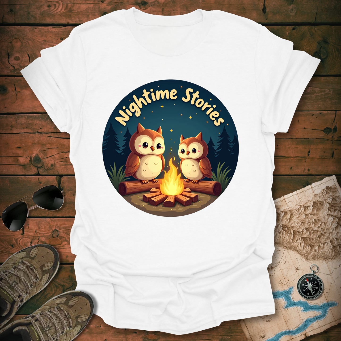 Owls Campfire T-Shirt
