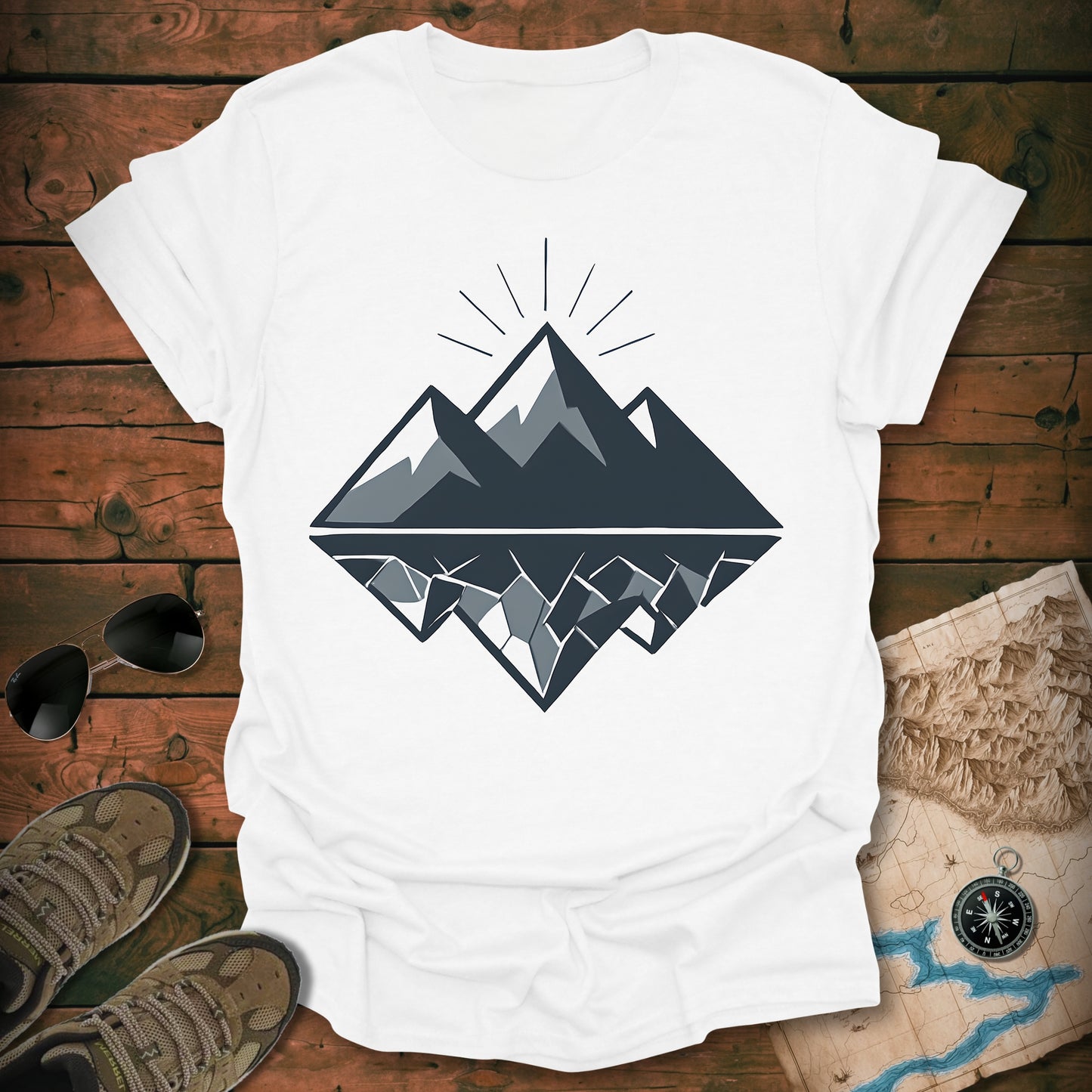Geo Mountain Night T-Shirt
