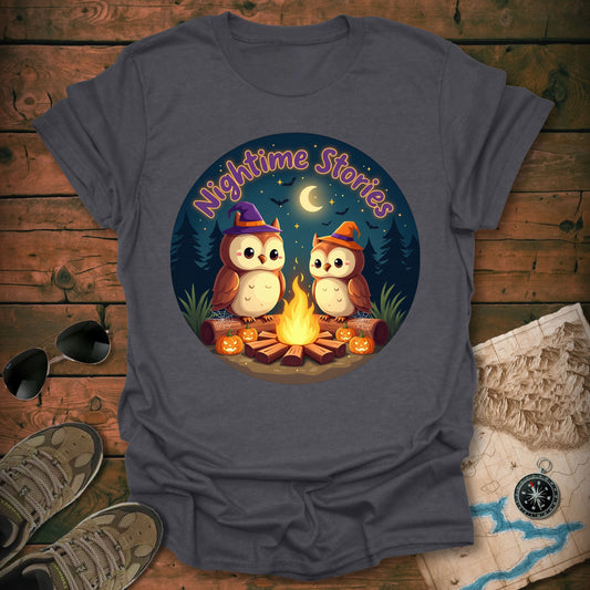 Spooky Owls Campfire T-Shirt