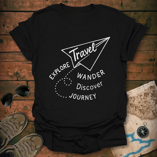 Whimsical Paper Airplane T-Shirt