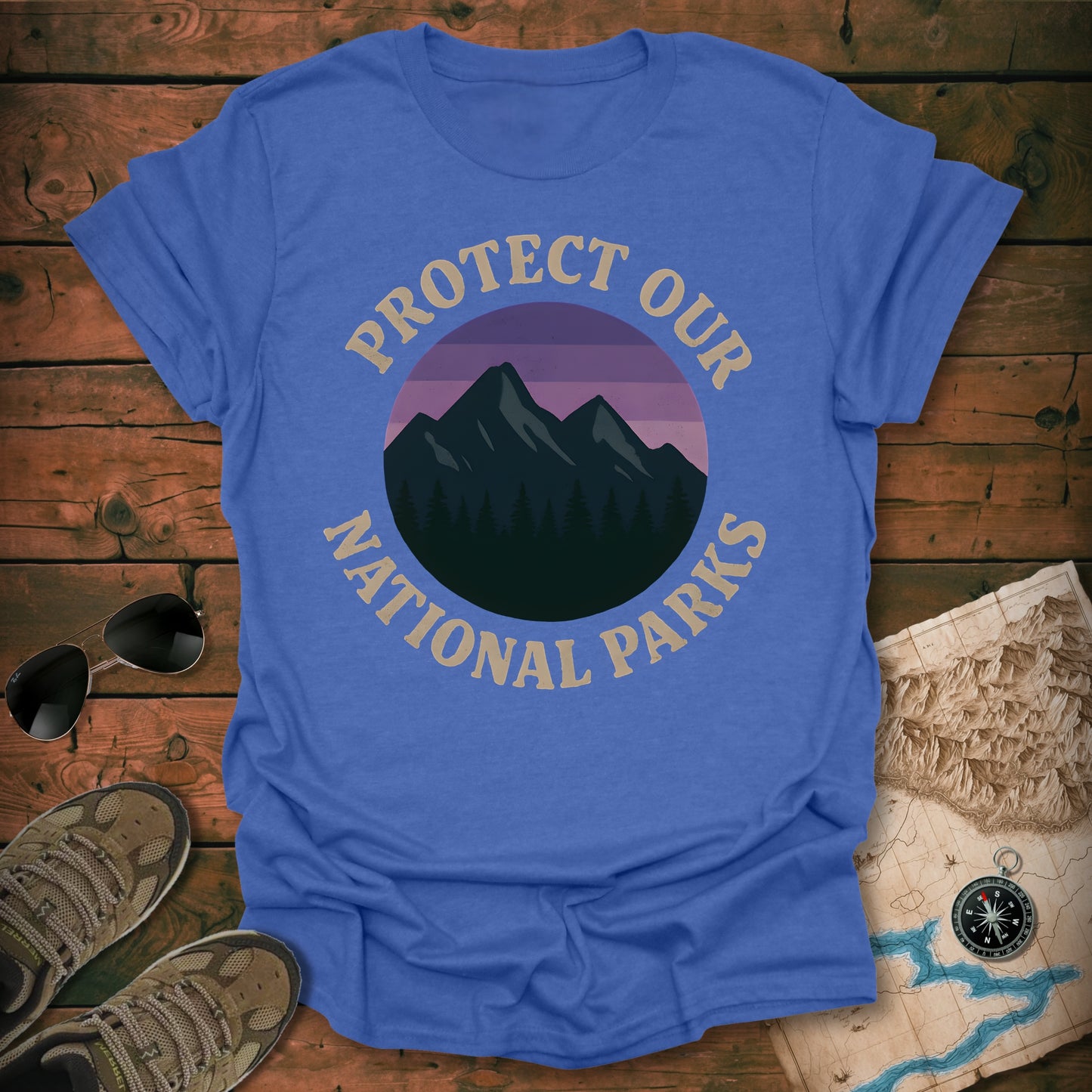 Vintage Mountain Night T-Shirt