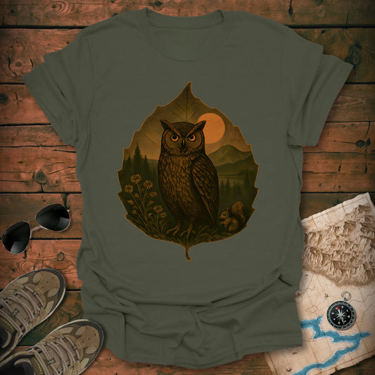 Owls Leaf T-Shirt